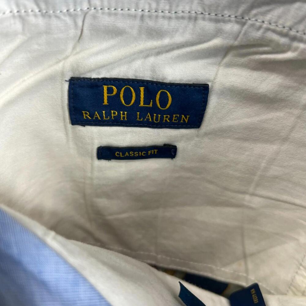 Vintage Polo Ralph Lauren Shorts Mens 34 India Madras Plaid Preppy 90s Straight - Picture 8 of 9